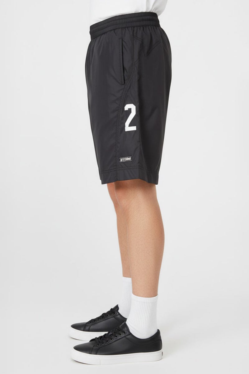 GIVENCHY Men Brand Logo Basic Shorts, Black - Image 3
